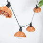 Lumisky Guirlande lumineuse Cottage 5,70 m - 10 globes transparents - LED blanc chaud - Beige