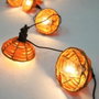 Lumisky Guirlande lumineuse Cottage 5,70 m - 10 globes transparents - LED blanc chaud - Beige