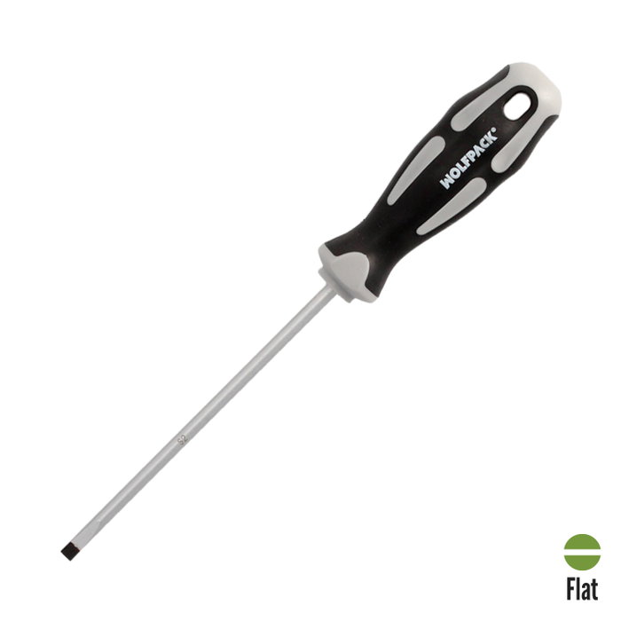 WOLFPACK LINEA PROFESIONAL Tournevis plat évasé Acier S2 1,0 x Ø 5,0 x 125 mm WOLFPACK LINEA PROFESIONAL Tournevis plat évasé Acier S2 1,0 x Ø 5,0 x 125 mm