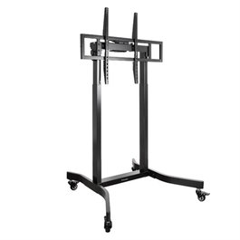 Tooq FSM02-B Support Sol TV motorisé électrique avec roues pour écrans 55"-100", VESA 200x200 à 800x600, Noir, 120 kg