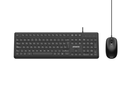 Phoenix technologies CC101 Combo clavier et souris USB QWERTY espagnol, 13 touches multimedia, 1200 DPI, filaire