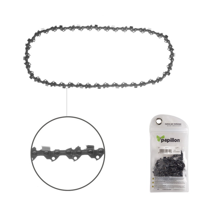 PAPILLON Chaîne de Tronçonneuse 3/8'' / 0,050'' 1,3 mm - 50 Maillons - 91 P
