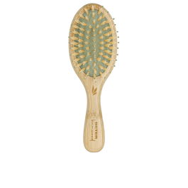 Beter Petite Brosse Démêlante avec Poils en Nylon et Boules pour Cheveux Humides ou Secs, Manche en Bambou FSC