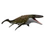 Mattel Dinosaurio Mosasaurus Mordedor Jurassic World - Figurine articulée à mâchoire et fonction crachat avec figurine Dilofsaurio, 65 cm