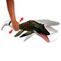 Mattel Dinosaurio Mosasaurus Mordedor Jurassic World - Figurine articulée à mâchoire et fonction crachat avec figurine Dilofsaurio, 65 cm