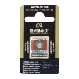 Rembrandt Aquarelle en pastille Rouge Oxyde Transparent 378
