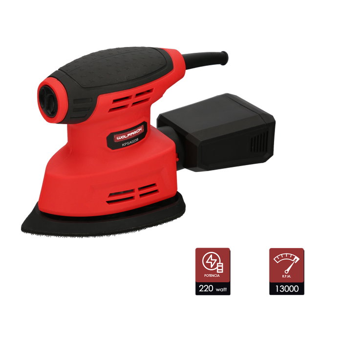 WOLFPACK LINEA PROFESIONAL Lijadora Delta 220 Watt