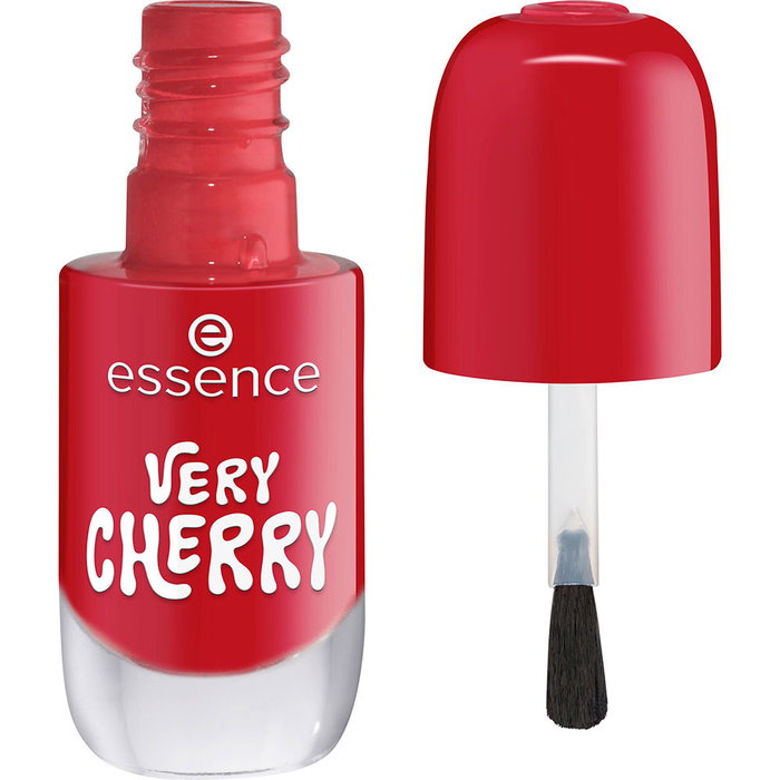 Essence Vernis à Ongles Gel N°27 Cerise Intense 8 ml - Vernis Gel Brillant, Application Facile, Tenue Jusqu'à 10 Jours