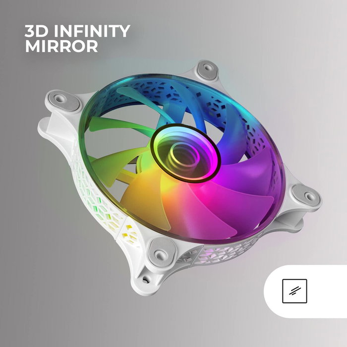 Support de refroidissement pour ordinateur portable Mars Gaming MF3DKITW Ø 12 cm