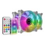 Mars Gaming Ventilateur PC 120 mm RGB Addressable Silencieux Mf3Dkitw 3X Blanc Noir
