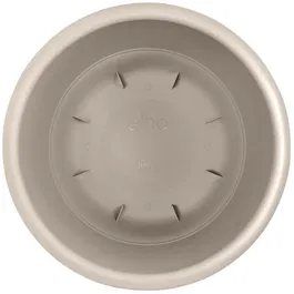 ELHO Amiga Rond 55 - Pot de fleur rond extérieur en plastique recyclé - 55 L - Ø 55 x H 51 cm - Beige
