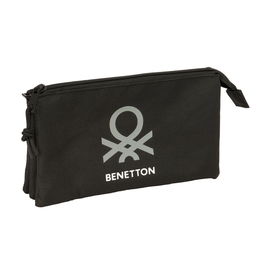 Fourre-tout Benetton Negro Noir 22 x 12 x 3 cm
