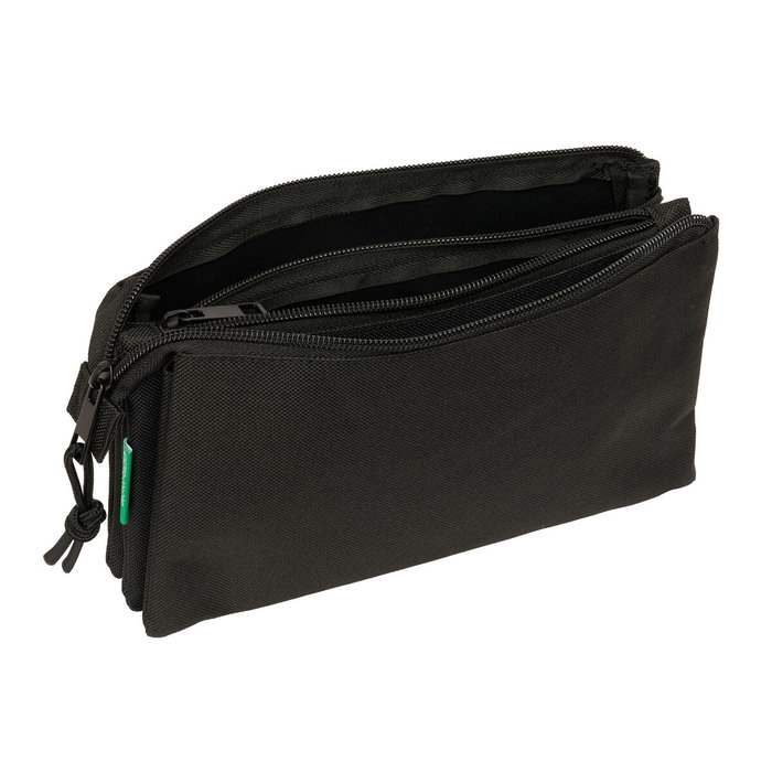 Fourre-tout Benetton Negro Noir 22 x 12 x 3 cm Fourre-tout Benetton Negro Noir 22 x 12 x 3 cm