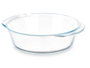 Vivalto Plat Borosilicate Rond avec Anses 800 ml 19,8x17,4x5,4 cm Transparent (Set de 18)