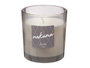 Acorde Vela Vaso en verre, couleur noir, parfum lin, 120 g, dimensions 7x8x7 cm (Set de 12)