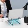 Unitek Support Pliable et Réglable pour Portable OT155SL Aluminium Argenté