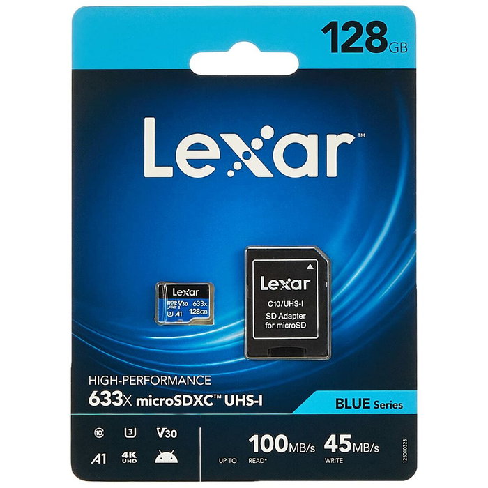 Clé USB Lexar 633x Bleu Noir 128 GB Clé USB Lexar 633x Bleu Noir 128 GB