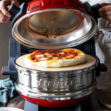 Ariete 927/00 Horno double pour pizza - Four à pizza avec deux pierres réfractaires de 32 cm, température jusqu'à 400 °C