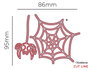 Misskuty Troquel fino ZAG Halloween telaraña y araña 2u. de 2 pièces