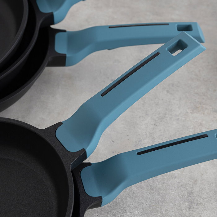 Poêle Quid Confort Bleu Métal Ø 20 cm (6 Unités)
