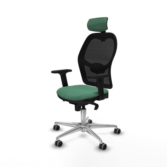 Piqueras y Crespo Chaise de Bureau avec Appui-tête Jorquera 2D086G2 Vert émeraude