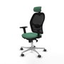 Piqueras y Crespo Chaise de Bureau avec Appui-tête Jorquera 2D086G2 Vert émeraude