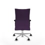 Piqueras Y Crespo Silla Albacete confidente, Morado, mécanisme Sincro, base aluminium, bras 2D, roues 65mm