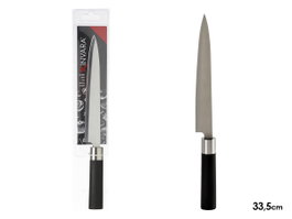 KINVARA Couteau moyen en acier avec manche noir