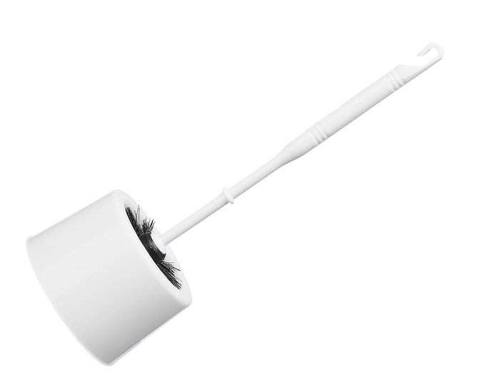 Berilo Porte-balai en plastique blanc et noir 11x34x11 cm (Set de 24)
