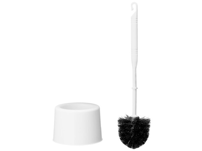 Berilo Porte-balai en plastique blanc et noir 11x34x11 cm (Set de 24)