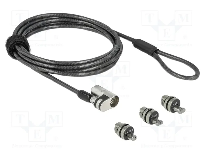 NAVILOCK Fil de sécurité noir 2m NAVILOCK Fil de sécurité noir 2m