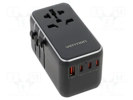 VENTION Chargeur USB 120W GaN avec ports USB-A et USB-C