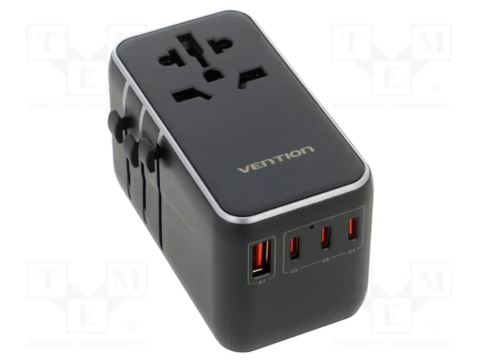 VENTION Chargeur USB 120W GaN avec ports USB-A et USB-C