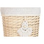 Panier à linge Home ESPRIT Naturel osier Boho 45 x 45 x 55 cm 3 Pièces