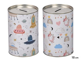 PINCELLO Hucha Hojalata Infantil Med Surt 2
