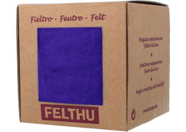 Felthu Feutre de laine lila forte 100g