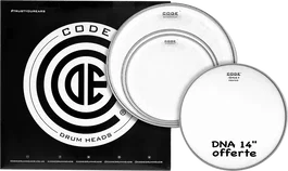 CODE Generator Clear Pack Fusion/Rock Transparent 12" 13" 16" + DNA 14" Code Tambour Parche