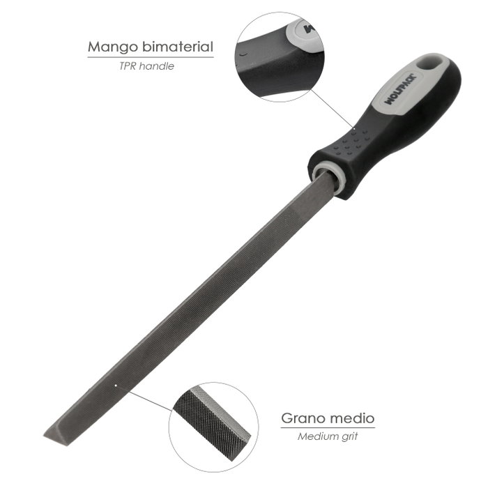 WOLFPACK LINEA PROFESIONAL Lime Maurer triangulaire mi-douce 6 inch WOLFPACK LINEA PROFESIONAL Lime Maurer triangulaire mi-douce 6 inch