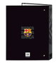 Safta Carpeta folio 4 ani.mixtas F.C. Barcelona Classeur à 4 anneaux mixte 26,5x33x4 cm Couleur Noir