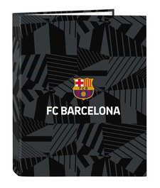 Safta Carpeta folio 4 ani.mixtas F.C. Barcelona Classeur à 4 anneaux mixte 26,5x33x4 cm Couleur Noir