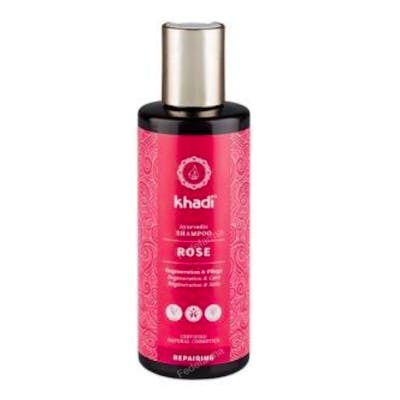 KHADI Champu Rosa Réparateur Ayurvédique à la Rose et Hibiscus 200 ml KHADI Champu Rosa Réparateur Ayurvédique à la Rose et Hibiscus 200 ml