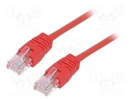 GEMBIRD Câble Ethernet Patch cord Cat 5e U/UTP rouge 1m