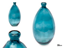 GIFTDECOR Bouteille Bombée Irrégulière Turquoise