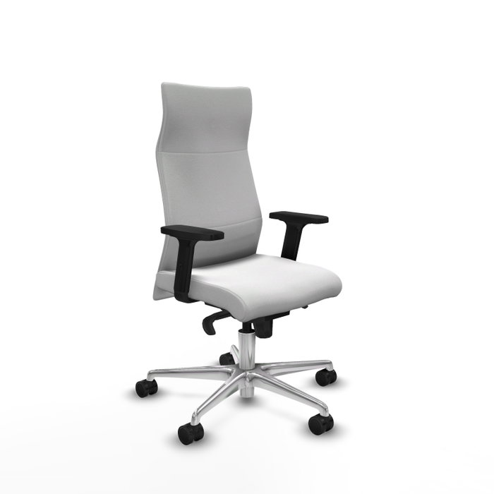 Piqueras Y Crespo Sillón Albacete Blanc avec mécanisme synchrone et accoudoirs 2D Piqueras Y Crespo Sillón Albacete Blanc avec mécanisme synchrone et accoudoirs 2D