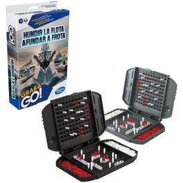 Hasbro Gaming - Jeu de bataille navale Battleship Grab and Go, version de voyage F8252, pour 2 joueurs, à partir de 7 ans