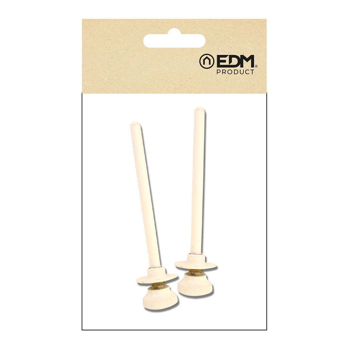 Edm Pr09 Seguro de persiane en acier blanc 120 x 25 x 8 mm