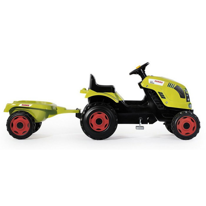 Smoby Tracteur à pédales Farmer XL + Remorque CLAAS - Vert Smoby Tracteur à pédales Farmer XL + Remorque CLAAS - Vert