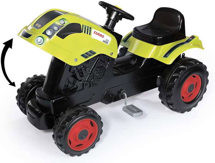 Smoby Tracteur à pédales Farmer XL + Remorque CLAAS - Vert Smoby Tracteur à pédales Farmer XL + Remorque CLAAS - Vert