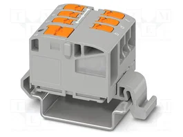 PHOENIX CONTACT PTVFIX 6/6X2,5-NS35A GY Connecteur pour rail 24A 690V