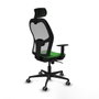 Piqueras y Crespo Chaise de Bureau avec Appui-tête 1D036G2 Vert
